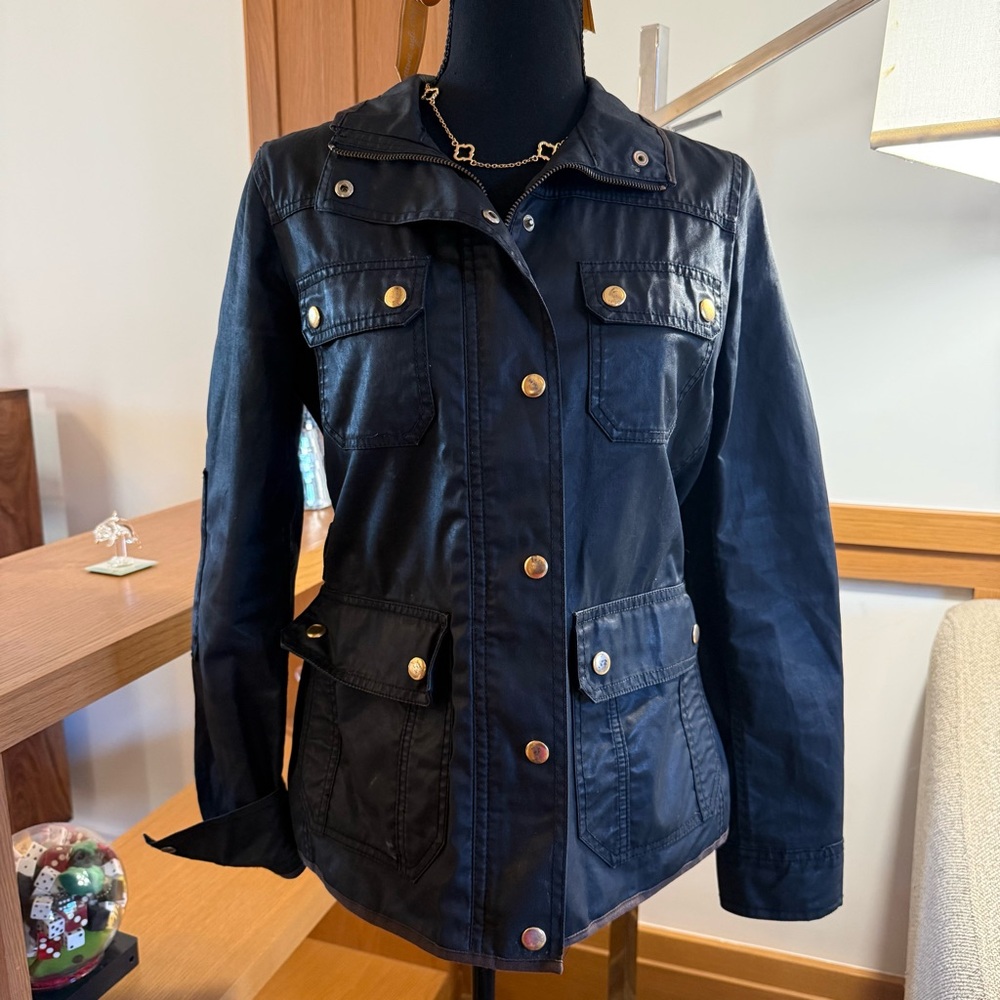 J Crew Black Utility Jacket